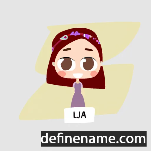 cartoon of the name Lìa