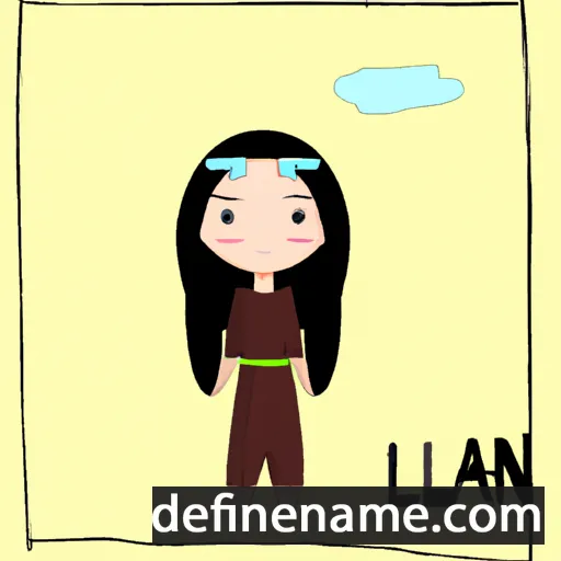 cartoon of the name Lian