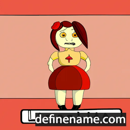 cartoon of the name Liantine