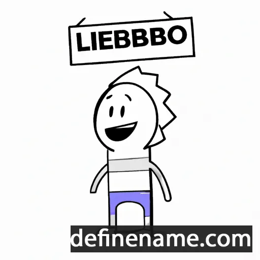 cartoon of the name Libério