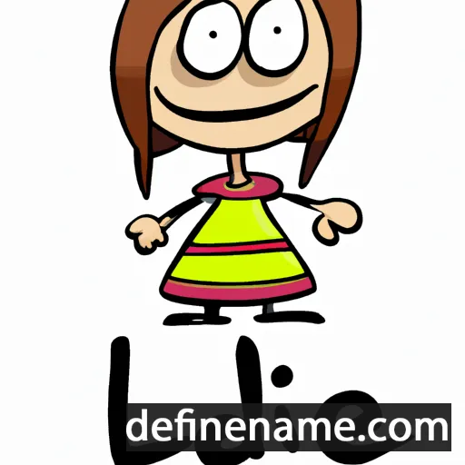 cartoon of the name Lidie