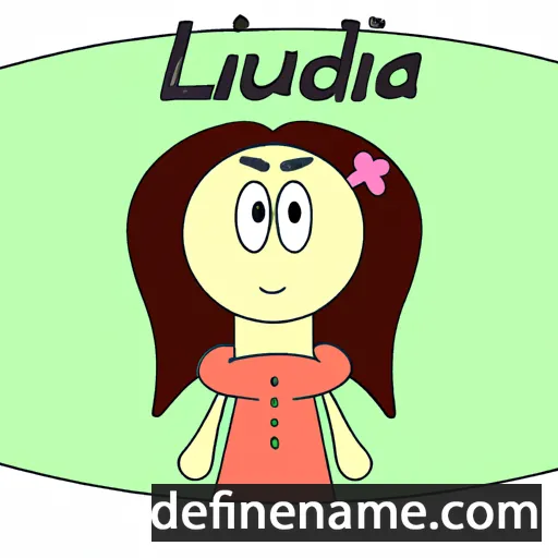 cartoon of the name Liduína