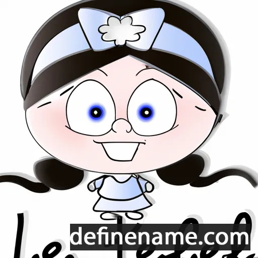 cartoon of the name Lielle