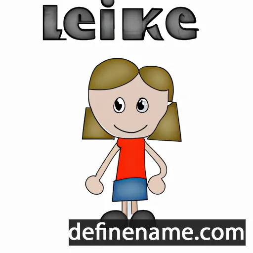 cartoon of the name Lieneke