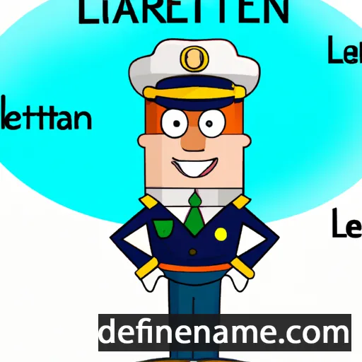 Lieutenant cartoon