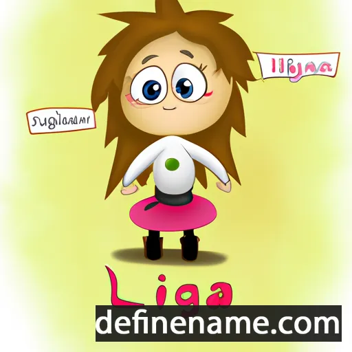 cartoon of the name Ligija