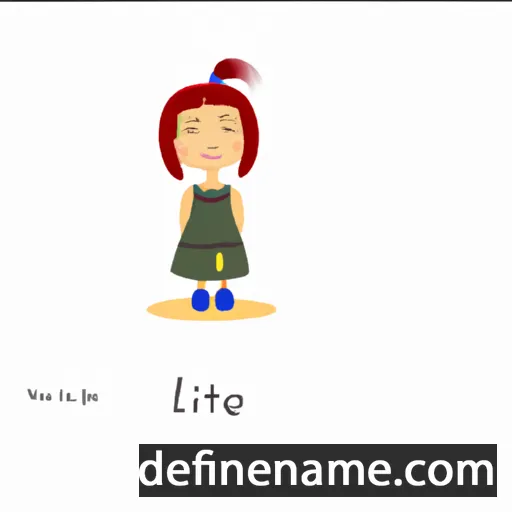 cartoon of the name Lihee