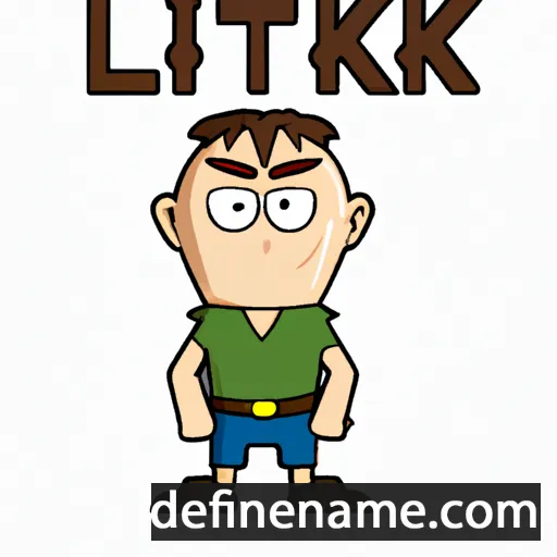 cartoon of the name Likith