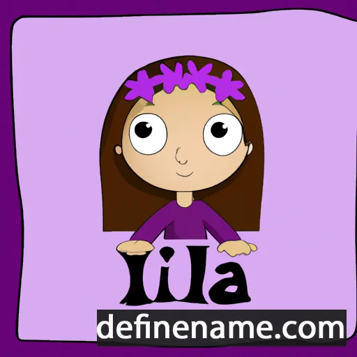 cartoon of the name Lila