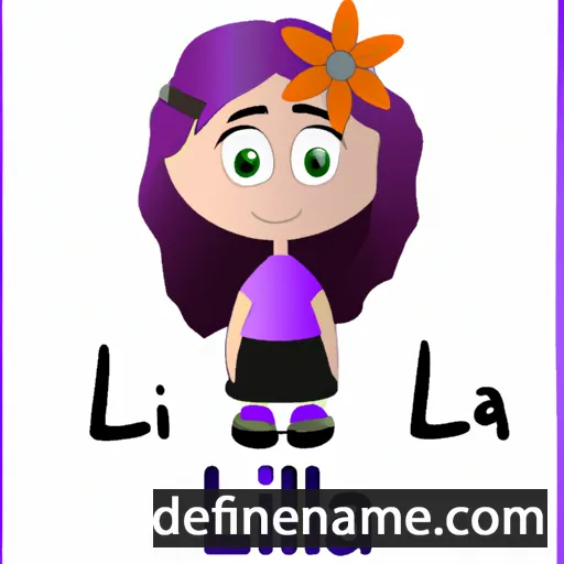 cartoon of the name Lilaea