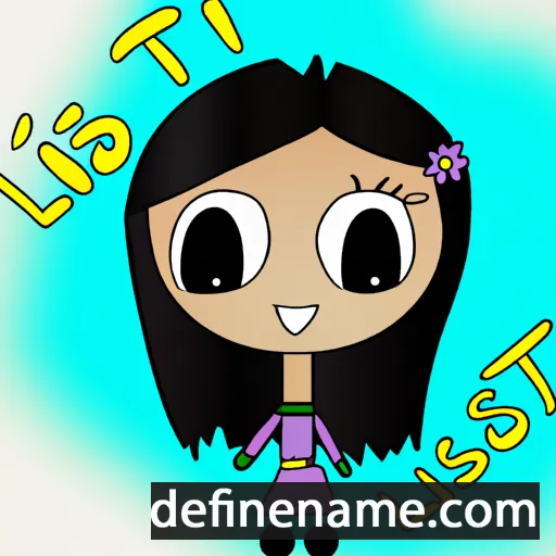 cartoon of the name Lísbita