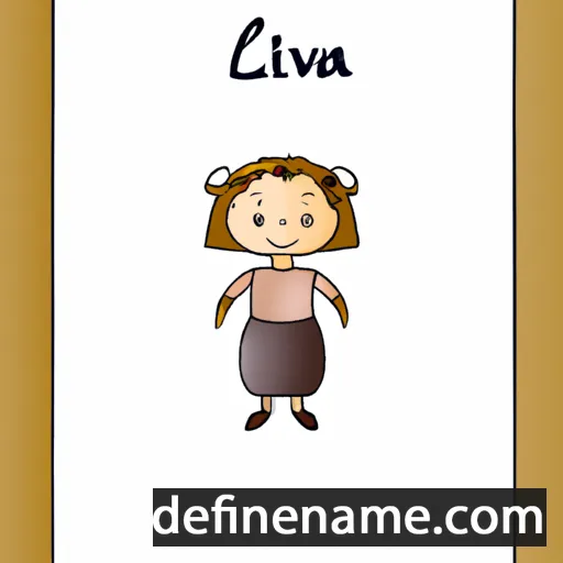 cartoon of the name Līvija