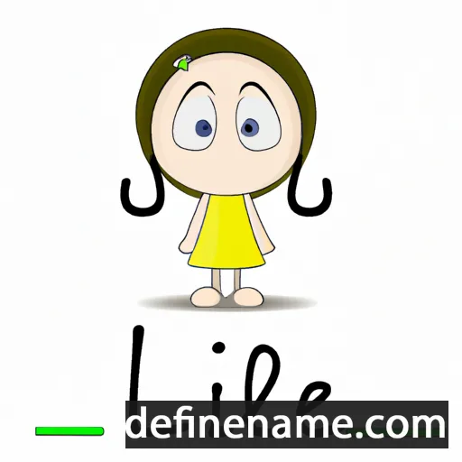 cartoon of the name Lillice