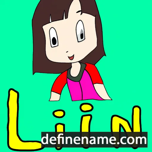 cartoon of the name Lin