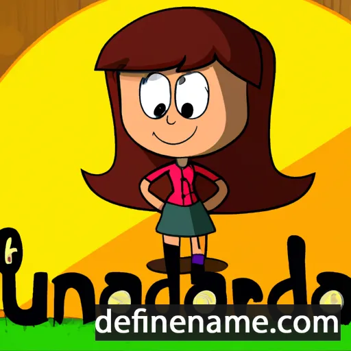 cartoon of the name Lindaura