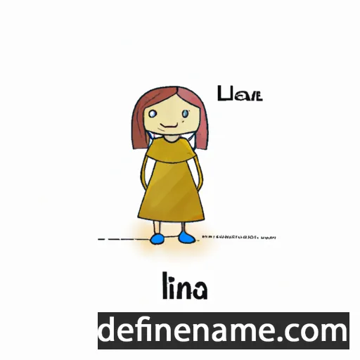 cartoon of the name Linja