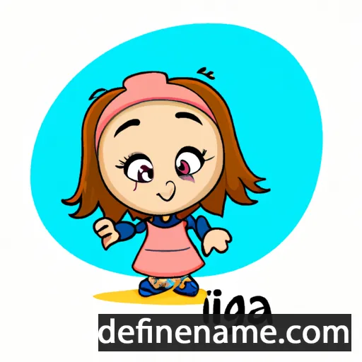 cartoon of the name Liqa