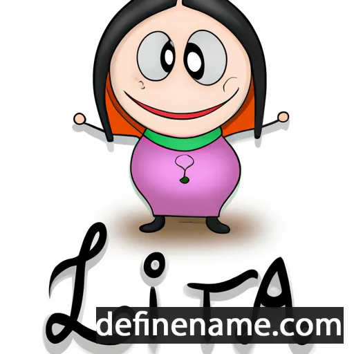 cartoon of the name Lirjeta