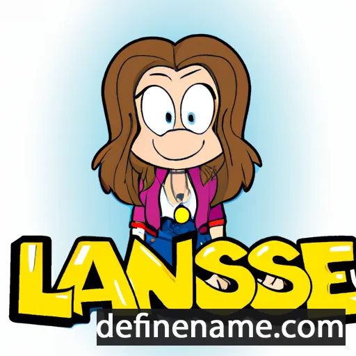 cartoon of the name Lisajane