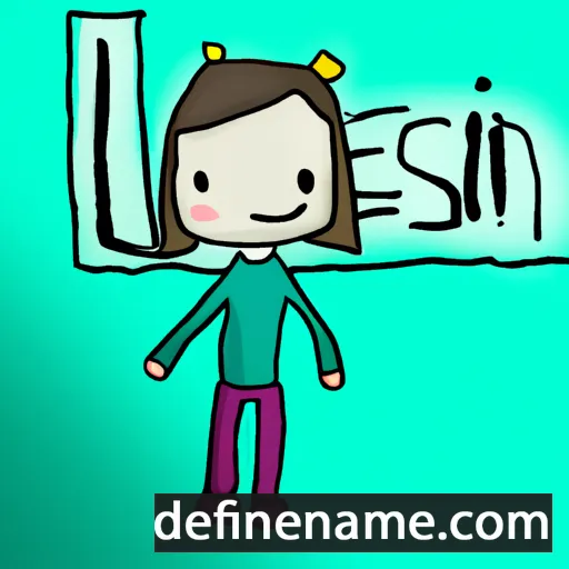 cartoon of the name Lisenn