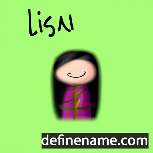 cartoon of the name Lisian