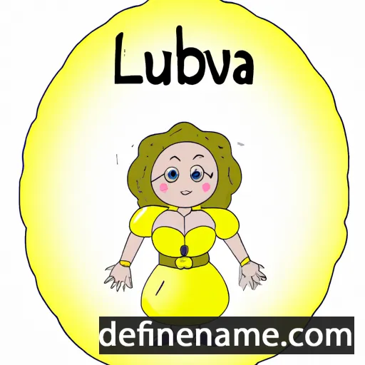 cartoon of the name Liubava