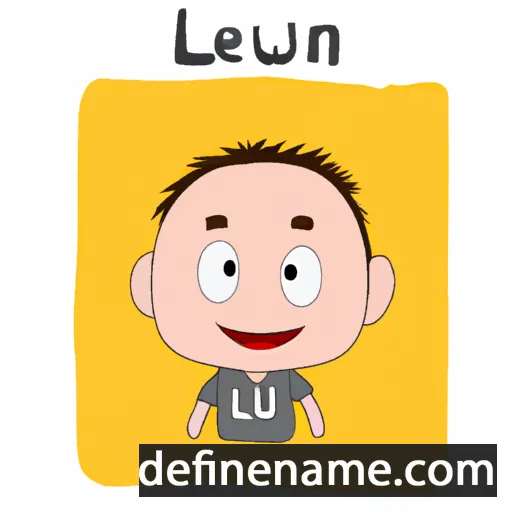 cartoon of the name Liuwei