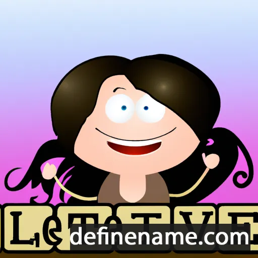 cartoon of the name Livette