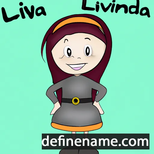 cartoon of the name Livinia