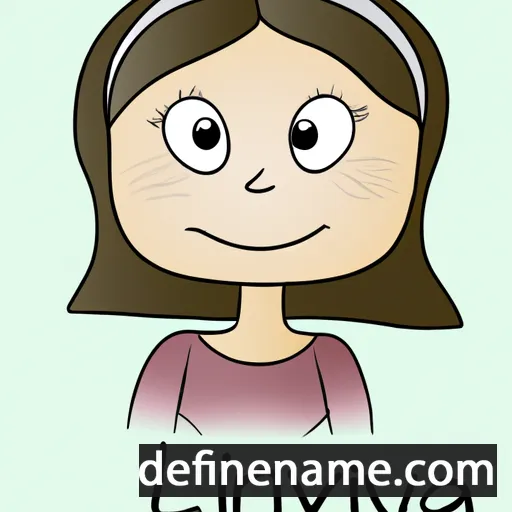 cartoon of the name Livjana