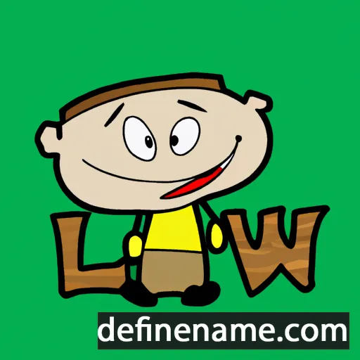 cartoon of the name Liw