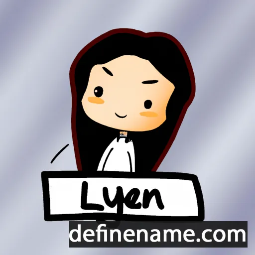 cartoon of the name Liyên