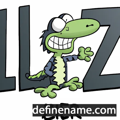 cartoon of the name Lizer