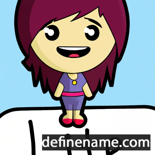 cartoon of the name Lizet