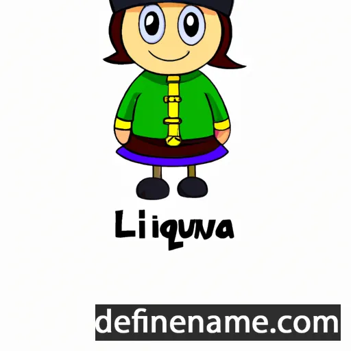 cartoon of the name Ljubava