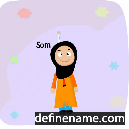 cartoon of the name 'Ismat