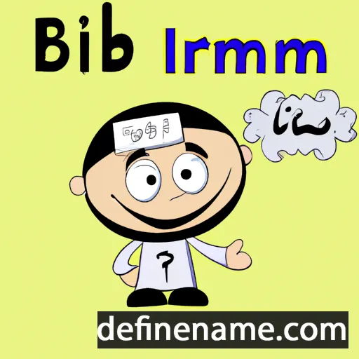 cartoon of the name Îbrahîm