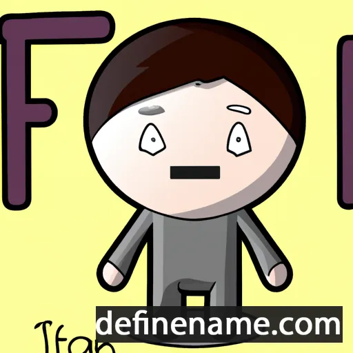 cartoon of the name Ifan