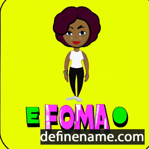 cartoon of the name Ifeoma