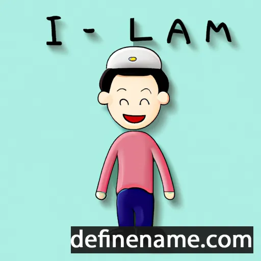 cartoon of the name Ilham