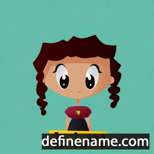 cartoon of the name Iliana