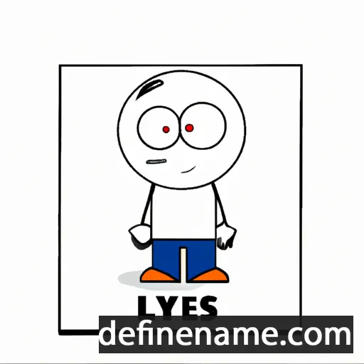 cartoon of the name Ilyes