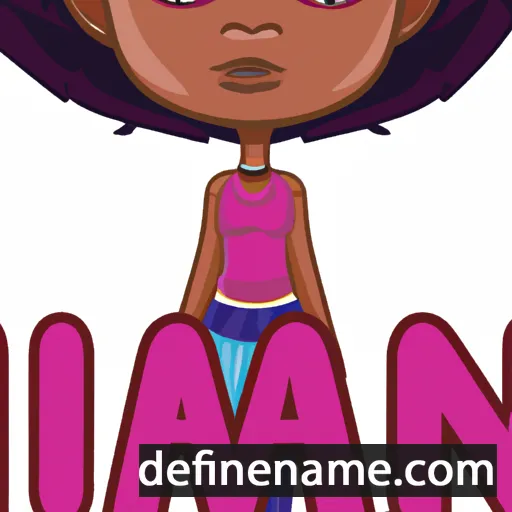 cartoon of the name Imani