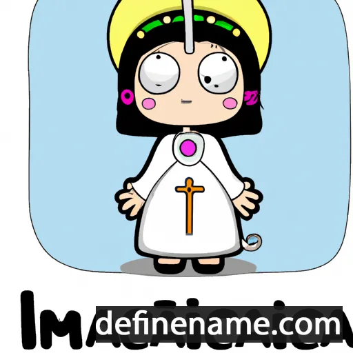 cartoon of the name Immacolata