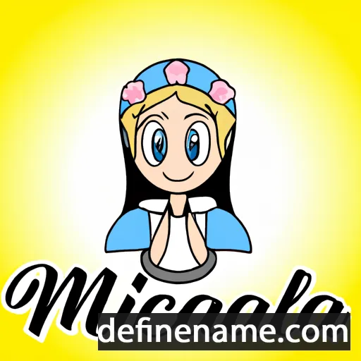 cartoon of the name Immaculada