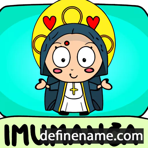 Immaculata cartoon