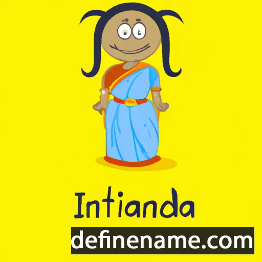 cartoon of the name Indumathi