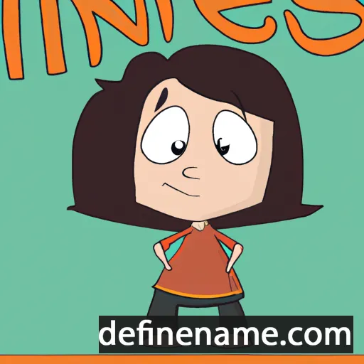 cartoon of the name Ines