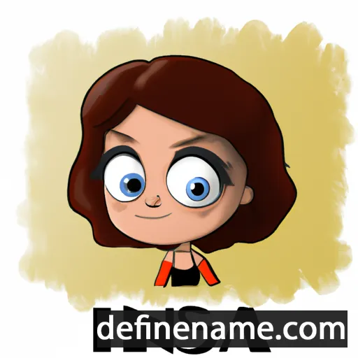 cartoon of the name Inesa