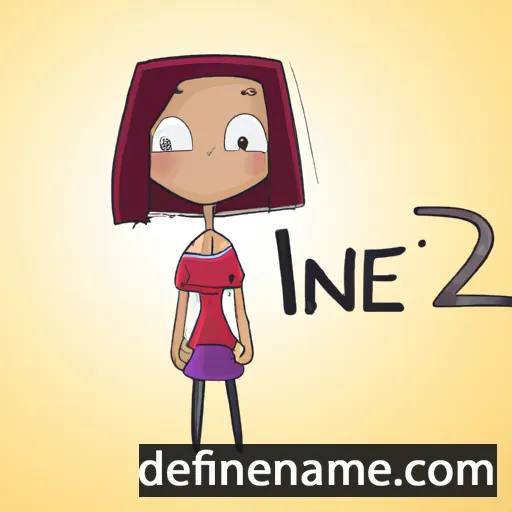 cartoon of the name Inez